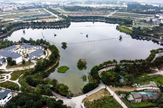 Hồ sinh thái Vinh Tân ở thành phố Vinh sẽ được nạo vét bùn thải trước mùa mưa năm 2023