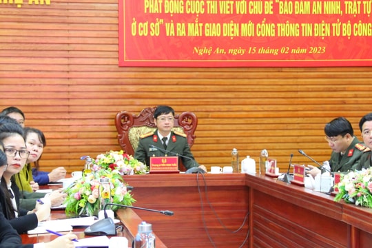 Bộ Công an phát động cuộc thi viết với chủ đề 'Bảo đảm an ninh, trật tự ở cơ sở'