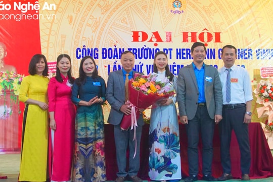 Ngành Giáo dục Nghệ An hoàn thành Đại hội điểm công đoàn cơ sở