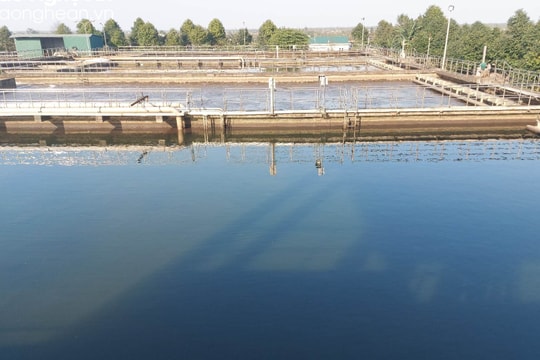 Nhà máy xử lý nước thải tập trung thành phố Vinh vận hành trở lại bình thường