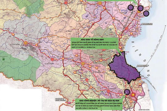 Thủ tướng Chính phủ phê duyệt điều chỉnh tổng thể Quy hoạch chung xây dựng Khu Kinh tế Đông Nam Nghệ An