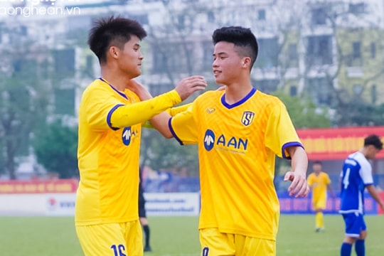 U17 Sông Lam Nghệ An dội mưa bàn thắng lên U17 Phú Thọ