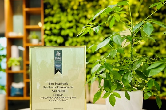 Khu đô thị đầu tiên của Việt Nam đạt giải Dự án bền vững xuất sắc nhất châu Á