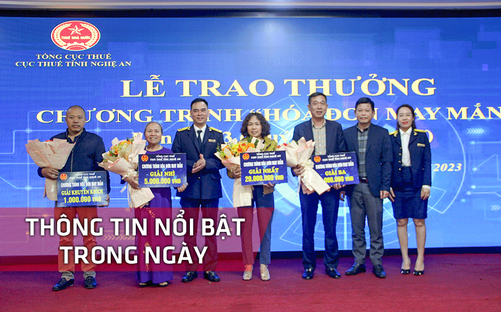 Nghệ An: Thông tin nổi bật ngày 21/2
