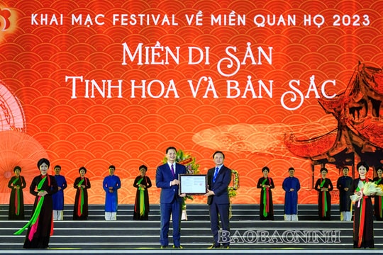 Khai mạc Festival 'Về miền Quan họ - 2023': Miền di sản - Tinh hoa và bản sắc