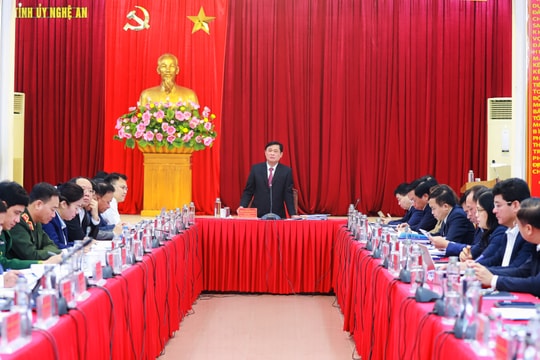 Kết luận của Ban Thường vụ Tỉnh uỷ Nghệ An đối với một số nội dung về công tác kiểm tra, giám sát của Đảng 