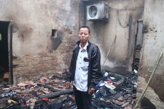 Cháy nhà dân ở Thanh Chương, gia đình gặp nạn thiệt hại tiền tỷ