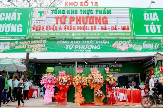 Công ty cổ phần Thực phẩm Tứ Phương khai trương Tổng kho thực phẩm chi nhánh Chợ Vinh
