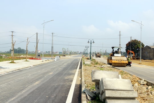 Nghi Lộc sắp hoàn thành đường trục dọc Trung tâm thị trấn Quán Hành