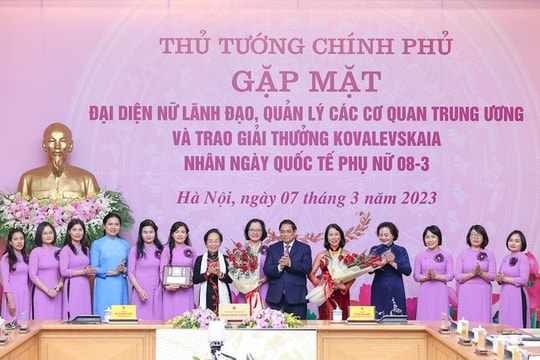 Thủ tướng: Quy hoạch nguồn cán bộ nữ làm lãnh đạo là trách nhiệm của người đứng đầu