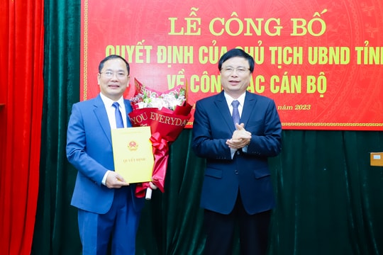 Công bố quyết định bổ nhiệm Phó Giám đốc Sở Thông tin và Truyền thông Nghệ An