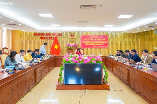 Đoàn Đại biểu Quốc Hội tỉnh làm việc với các sở liên quan đến thực hiện chính sách, pháp luật về phát triển năng lượng 