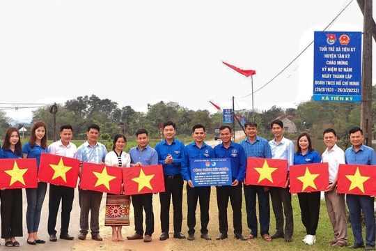 Thanh niên Nghệ An ra quân hưởng ứng Ngày cao điểm tình nguyện xây dựng nông thôn mới năm 2023