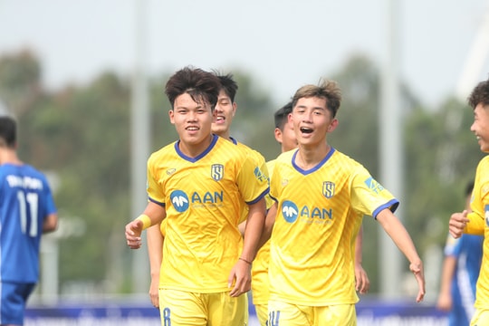 U17 Sông Lam Nghệ An hoàn thành vòng bảng với thành tích toàn thắng