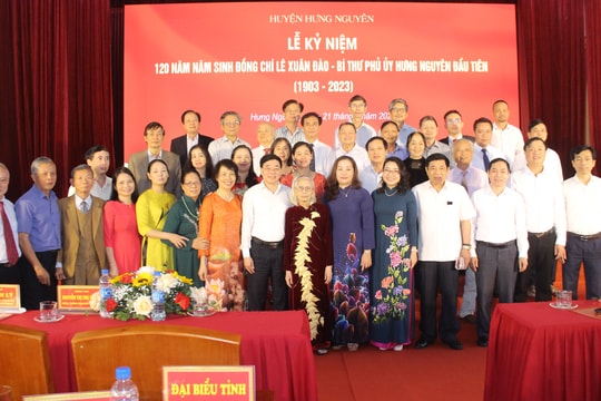 Kỷ niệm 120 năm năm sinh đồng chí Lê Xuân Đào, nguyên Bí thư Phủ uỷ Hưng Nguyên 