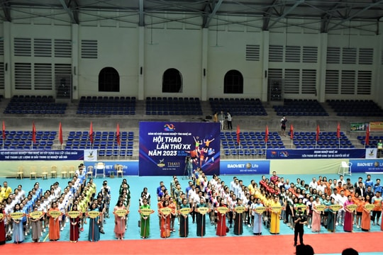 Hơn 1.000 vận động viên tham gia Hội thao Đảng bộ Khối Doanh nghiệp tỉnh Nghệ An năm 2023