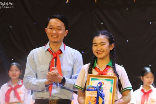 Học sinh Trường THCS Lê Lợi (thành phố Vinh) đạt giải Nhất Liên hoan Chỉ huy Đội giỏi cấp tỉnh