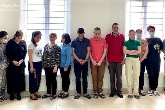 Phá đường dây đánh bạc bằng hình thức ghi lô, đề quy mô lớn tại thành phố Vinh