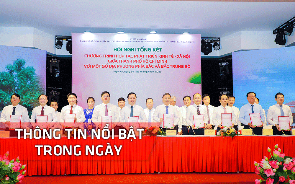Nghệ An: Thông tin nổi bật ngày 25/3 