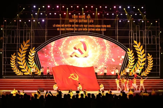 Quỳnh Lưu sôi nổi các hoạt động chào mừng Lễ đón nhận huyện đạt chuẩn nông thôn mới