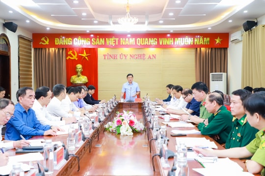 Thường trực Tỉnh ủy Nghệ An tổ chức giao ban khối Nội chính tháng 3/2023