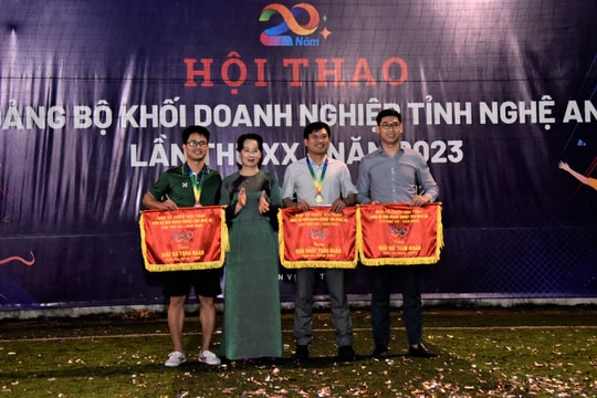 Bế mạc Hội thao Đảng bộ Khối Doanh nghiệp tỉnh Nghệ An năm 2023