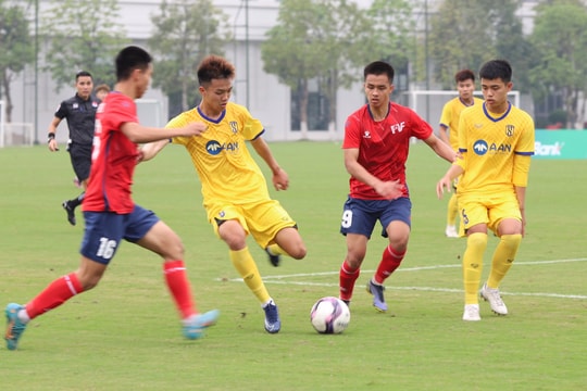 2 lần dẫn trước, U19 Sông Lam Nghệ An vẫn phải chia điểm với U19 PVF