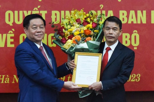 Công bố quyết định bổ nhiệm Phó Trưởng Ban Tuyên giáo Trung ương