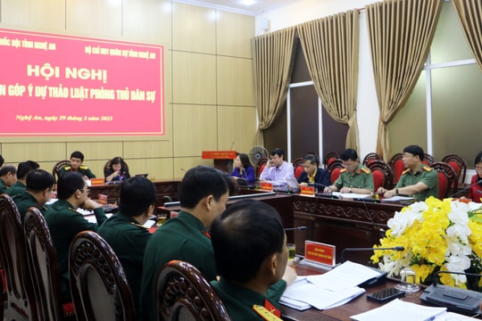 Đoàn Đại biểu Quốc hội Nghệ An góp ý dự thảo Luật Phòng thủ dân sự