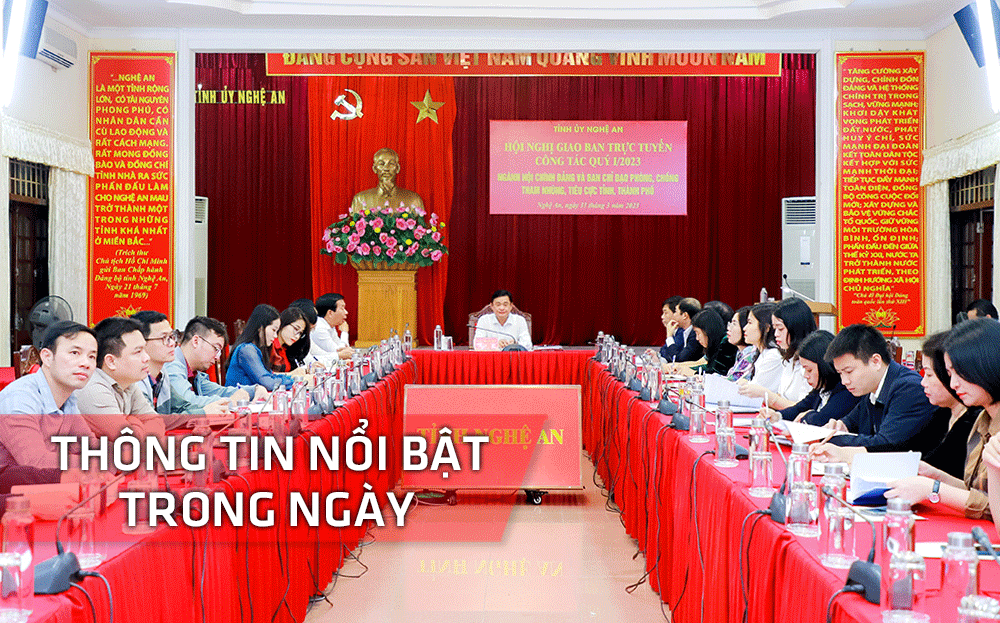 Nghệ An: Thông tin nổi bật ngày 31/3