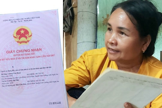 Nghệ An: Đôn đốc việc trao Giấy chứng nhận đã ký cho người sử dụng đất