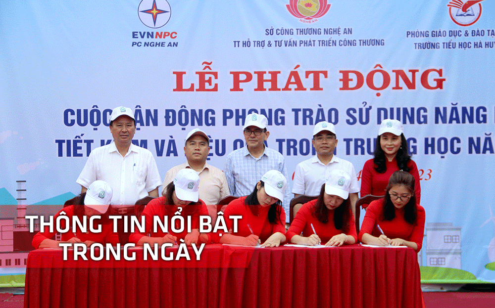 Nghệ An: Thông tin nổi bật ngày 3/4