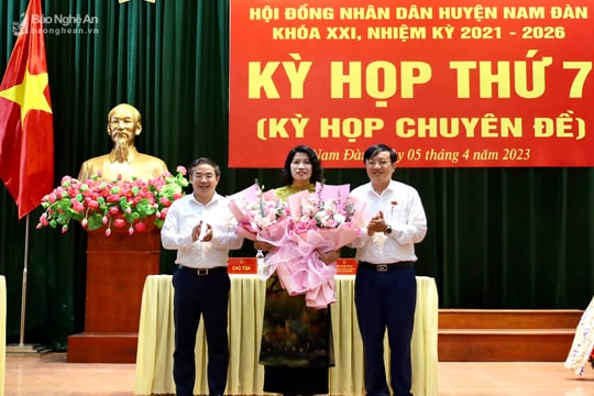 Nam Đàn bầu tân Chủ tịch HĐND huyện nhiệm kỳ 2021-2026 