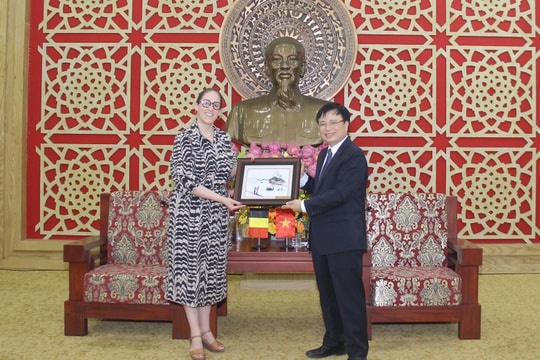 Ủy ban Nhân dân tỉnh Nghệ An đón tiếp đoàn công tác của Vương quốc Bỉ
