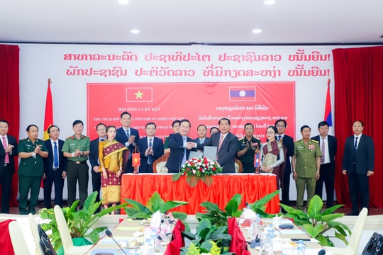 Tỉnh Nghệ An và tỉnh Xiêng Khoảng (Lào) ký kết biên bản hợp tác giai đoạn 2023-2025