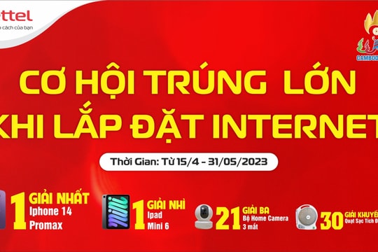 Đồng hành cùng SEA Games 32, Viettel Nghệ An khuyến mại khủng cho khách hàng lắp đặt Internet