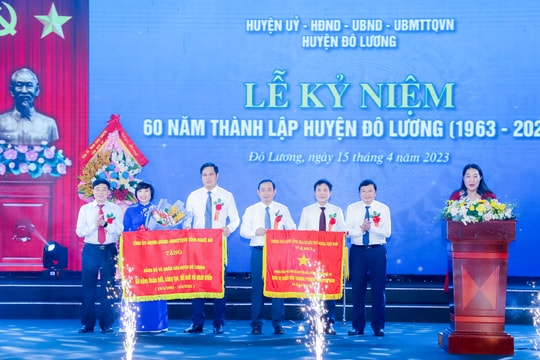 Huyện Đô Lương long trọng kỷ niệm 60 năm ngày thành lập