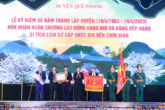Trọng thể Lễ kỷ niệm 60 năm thành lập huyện Quế Phong 