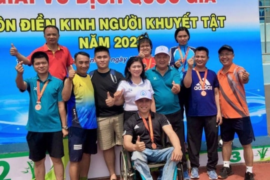 Đoàn Nghệ An giành 8 huy chương Đồng tại Giải thể thao toàn quốc cho người khuyết tật