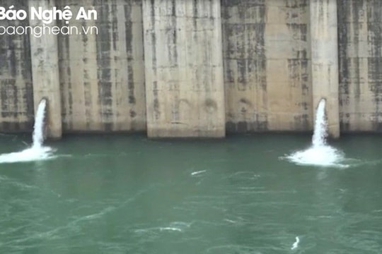 Thủy điện Bản Vẽ xả nước phục vụ chống hạn cho lúa vụ Xuân