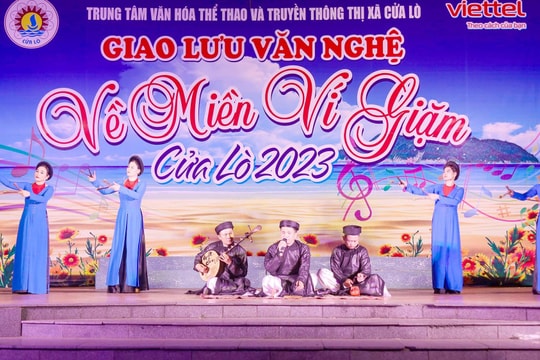 Chương trình giao lưu ‘Về miền ví, giặm’ Cửa Lò 2023