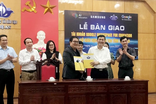 Google tặng 750.000 tài khoản miễn phí trọn đời cho ngành Giáo dục Nghệ An