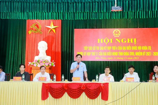 Quan tâm lắng nghe, giải quyết các nguyện vọng chính đáng của cử tri