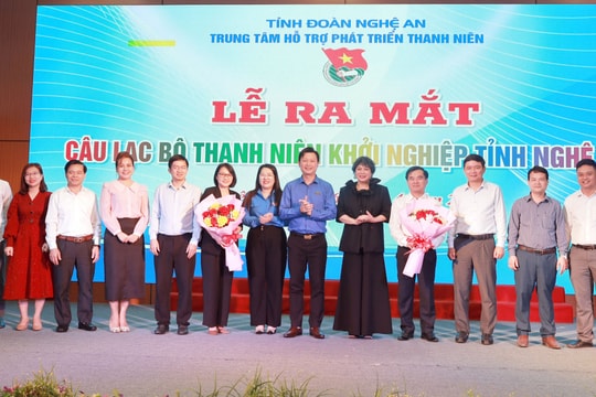 Shark Liên làm Chủ tịch danh dự Câu lạc bộ Thanh niên khởi nghiệp tỉnh Nghệ An