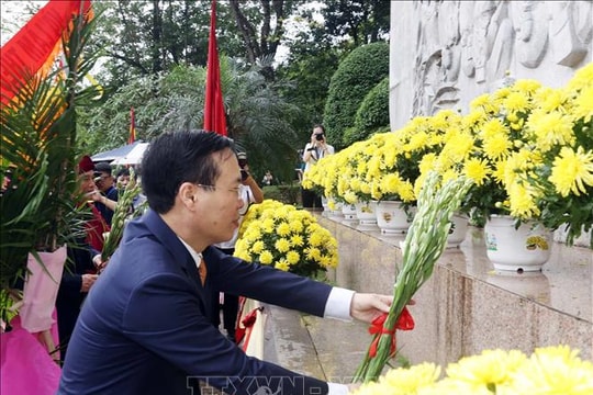 Chủ tịch nước Võ Văn Thưởng dâng hương Giỗ Tổ Hùng Vương năm 2023