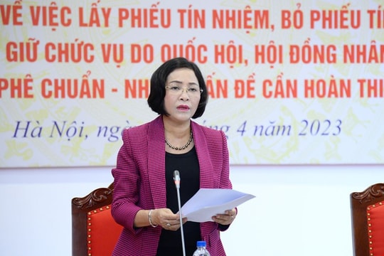 Sẽ đưa ra khỏi quy hoạch, cho từ chức, miễn nhiệm người có tín nhiệm thấp