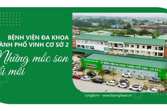 Bệnh viện Đa khoa thành phố Vinh cơ sở 2: Những mốc son đổi mới