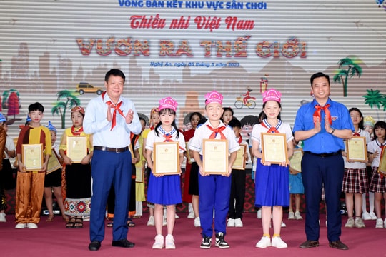 Trường Tiểu học Hùng Tiến (Nam Đàn) lọt vào Vòng chung kết toàn quốc Sân chơi ‘Thiếu nhi Việt Nam - Vươn ra thế giới’