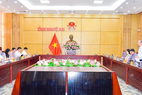 Ủy ban Khoa học, Công nghệ và Môi trường Quốc hội làm việc với tỉnh Nghệ An