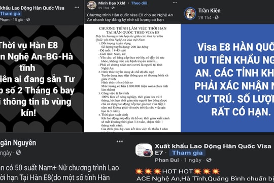 Nghệ An cảnh báo lừa đảo tuyển dụng lao động thời vụ sang Hàn Quốc